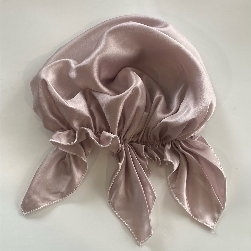 100% Mulberry Silk Bonnet 22 Momme + Free Pouch Lotus …